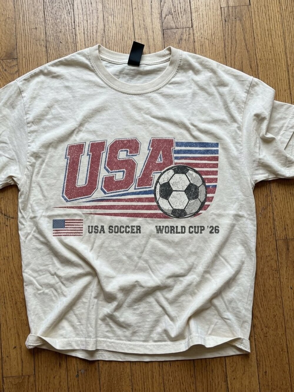 Vintage USA Soccer Shirt, World socc 226 Tee, USA National Team Soccer Shirt cre